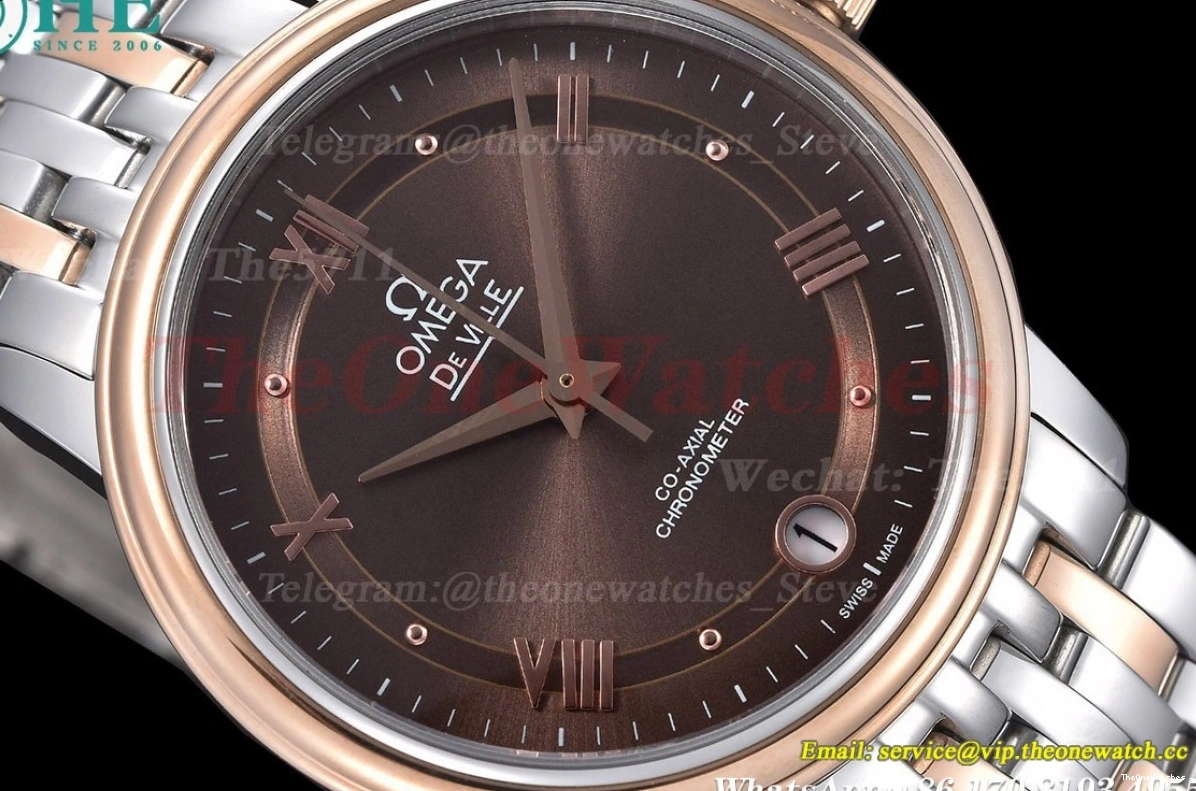 Brown MY8215 SS RG De GDF Ville 32.7mm Ladies Dial Prestige 1229